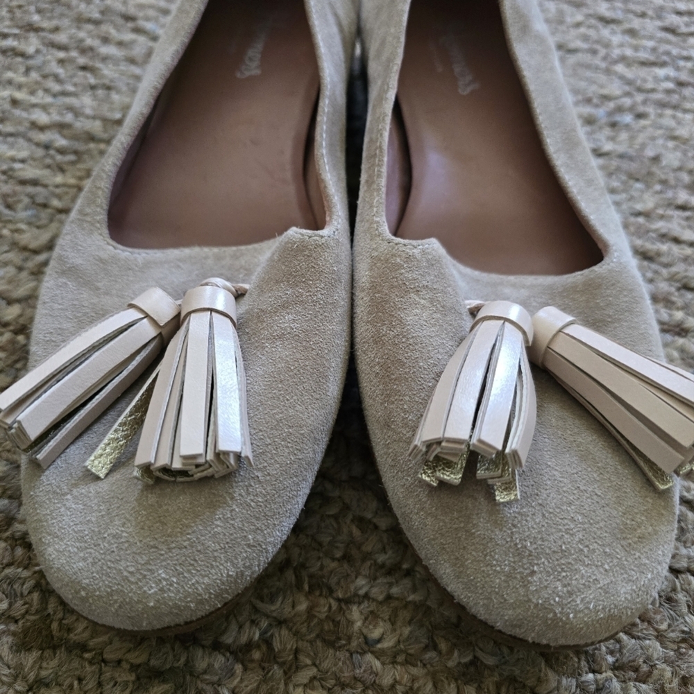 Homers Artisan Tan Suede Loafers with Tassels - Picture 3 of 11